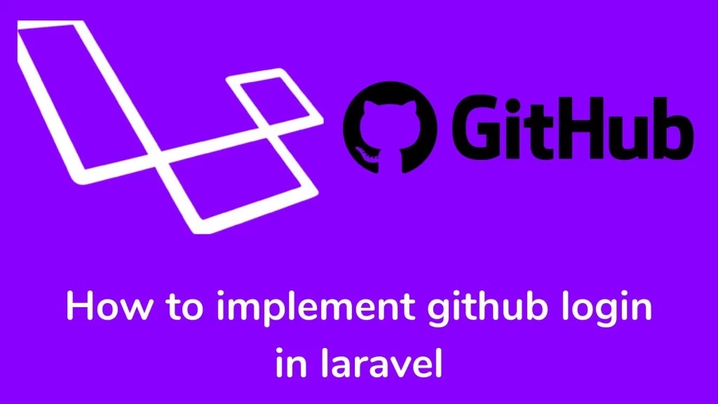 How to implement github login in laravel